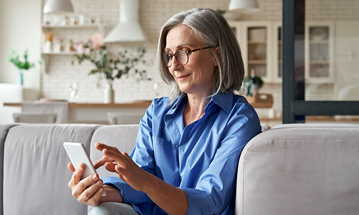 Bayhealth telehealth patient on phone