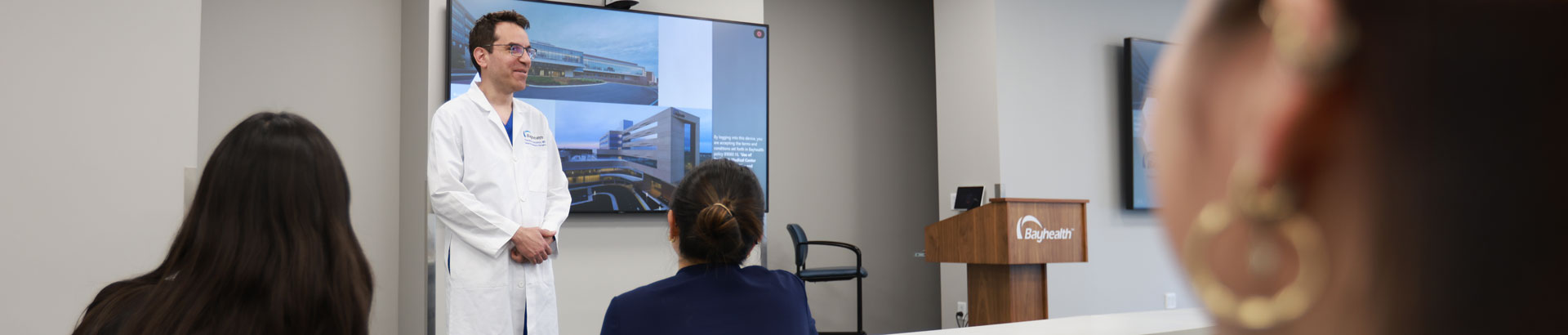 Faculty member teaches general surgery residents at Bayhealth.