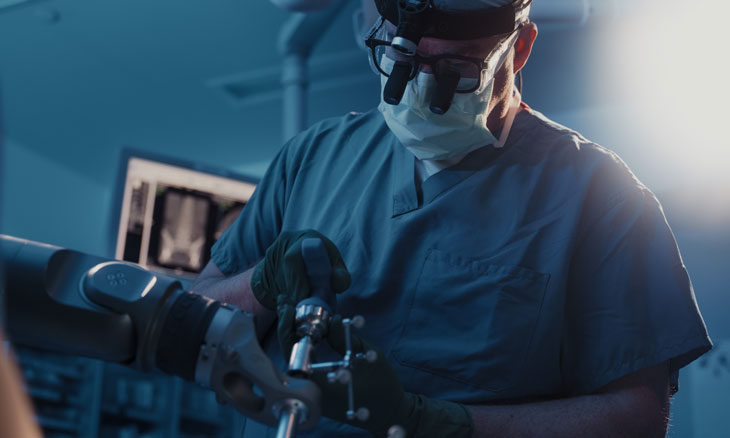 Surgeon in the operating room