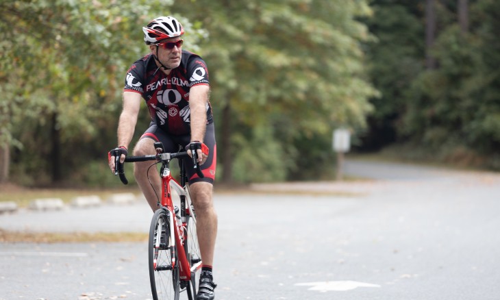 prostate cancer patient on bike