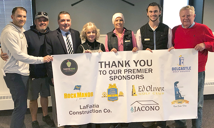 Stephanie Jacono with members of Bayhealth Foundation