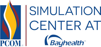 PCOM Sim Center at Bayhealth Logo